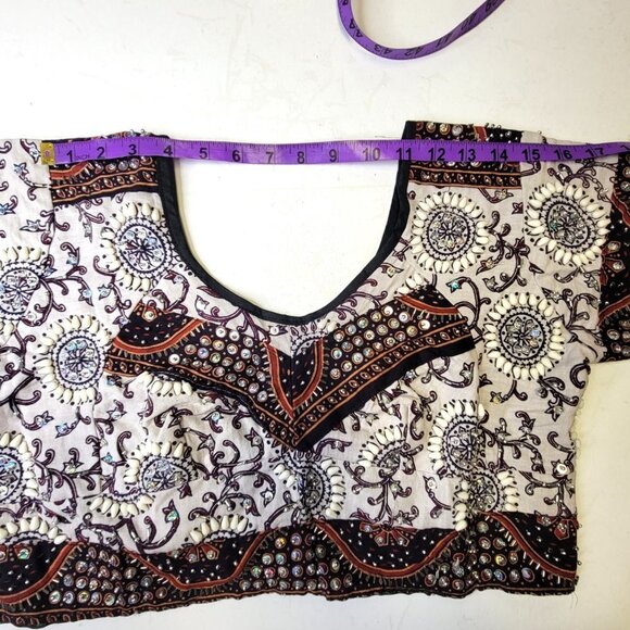 Embroidered Lehenga Set Bridal Ethnic Costume Indian Wedding Guest Dress NEW - Picture 9 of 16